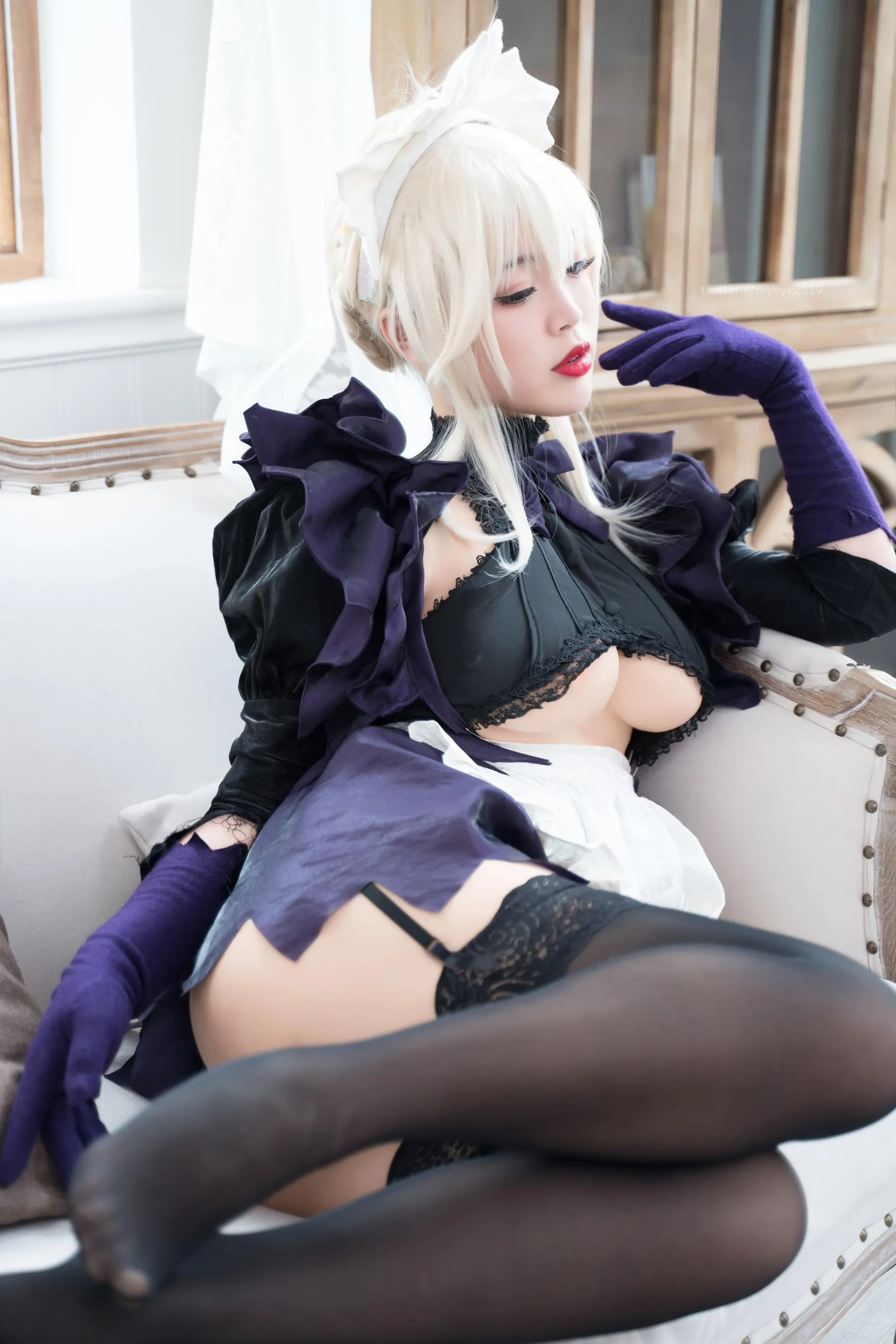 白烨 – NO.53 黑枪呆女仆 [51P]插图8